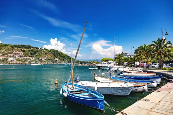 Grazie Ligurien Italien Augusti 2018 Över Byn Och Hamnen — Stockfoto