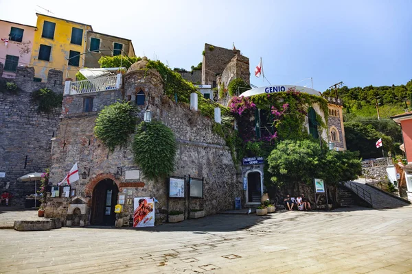 Portovenere Cinque Terre Λιγουρία Ιταλία Αύγουστος 2018 Άποψη Του Τουριστικού — Φωτογραφία Αρχείου