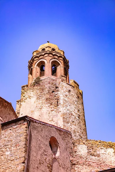 Campanario Iglesia Castiglione Della Pescaia Liguria Italia —  Fotos de Stock