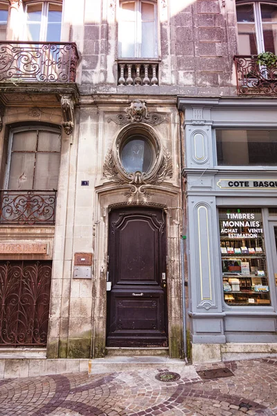 Bayona Francia Septiembre 2019 Fachada Una Casa Ciudad Bayona — Foto de Stock