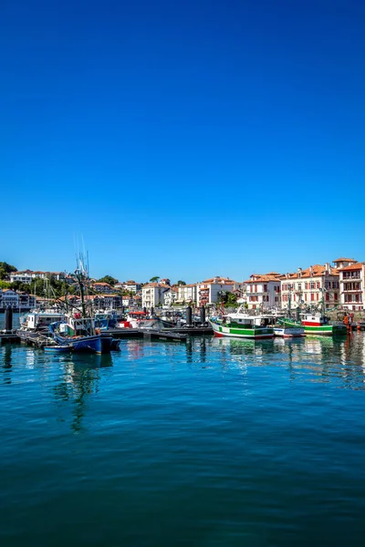 Saint Jean Luz Frankrike September 2019 Utsikt Över Hamnen Och — Stockfoto