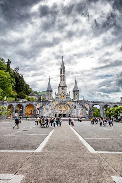 Lourdes Ιουνίου 2019 Τόπος Προσκυνήματος Lourdes Στη Νότια Γαλλία — Φωτογραφία Αρχείου