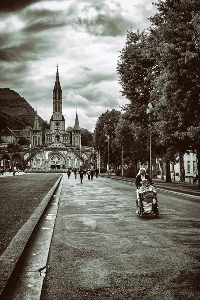 Lourdes Giugno 2019 Luogo Pellegrinaggio Lourdes Nel Sud Della Francia — Foto Stock
