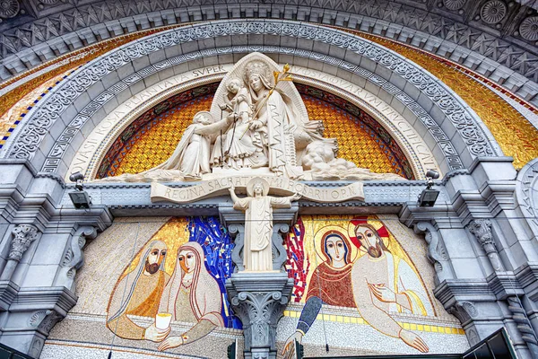 Lourdes France June 2019 Ornament Chapel Rosary Basilica Lourdes — ストック写真