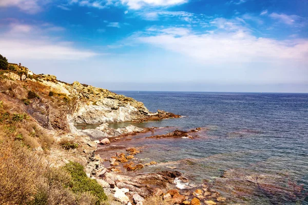 Banyuls Sur Mer Julio 2019 Mar Banyuls Sur Mer Pirineos — Foto de Stock