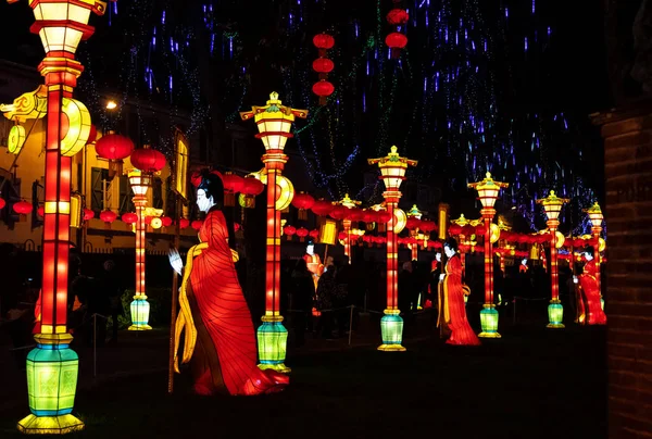 Lantern Festival January 2019 Gaillac Tarn Occitanie France — Stock Photo, Image