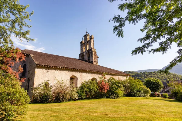 Kościół Wsi Audressein Departamencie Arige Pirenejach Obwód Occitanie Francja — Zdjęcie stockowe
