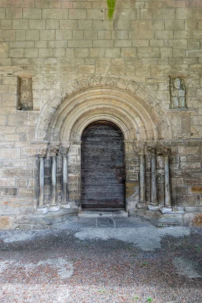Porta Della Cappella Del Calvario Castillon Couserans Ariege Occitanie Francia — Foto Stock