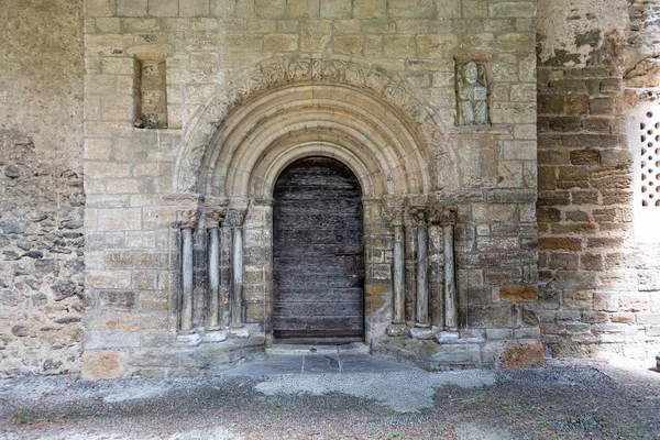 Porta Della Cappella Del Calvario Castillon Couserans Ariege Occitanie Francia — Foto Stock
