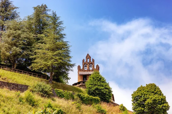 Vista Capilla Del Calvario Castillon Couserans Ariege Occitanie Francia — Foto de Stock