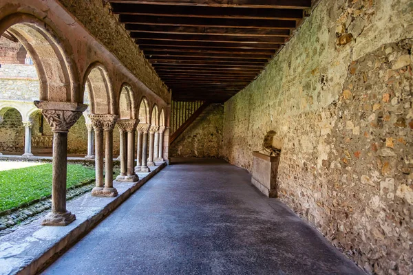 Giugno 2019 Chiostro Della Cattedrale Saint Lizier Dipartimento Arige Pirenei — Foto Stock