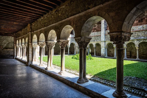 Giugno 2019 Chiostro Della Cattedrale Saint Lizier Dipartimento Arige Pirenei — Foto Stock