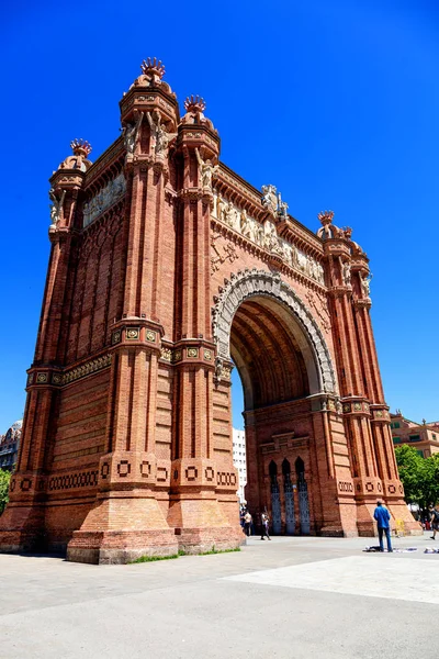 Barcelona Spain Maio 2019 Arco Triunfo Barcelona Triumph Arch Foi — Fotografia de Stock