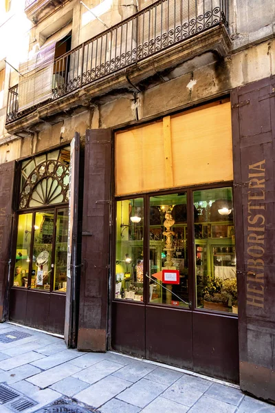 Barcelona Španělsko Červen 2019 Herboristeria Del Rei Historický Obchod Léčivými — Stock fotografie
