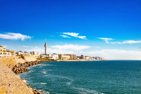 Pohled Pobřeží Cádizu — Stock fotografie