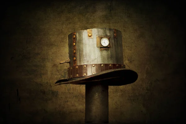 View of a steampunk top hat