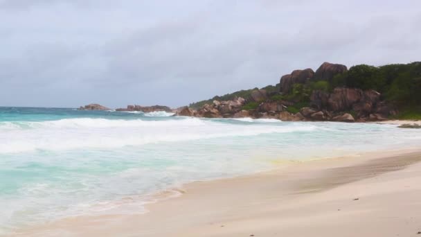 Côte tropicale à La Dique, Seychelles 