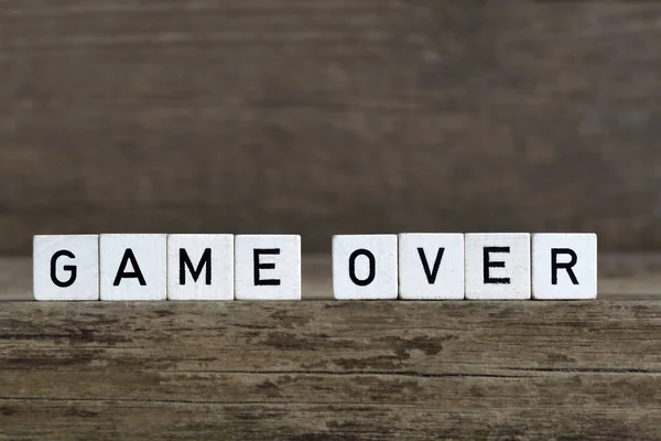 Game over, scritto a cubi — Foto Stock