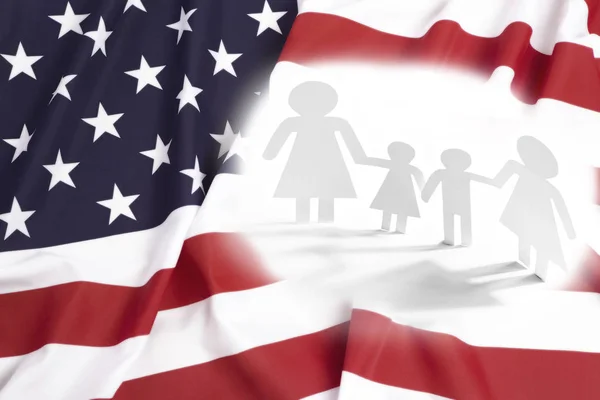 Família do mesmo sexo nos EUA, conceito — Fotografia de Stock