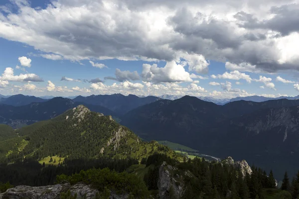 바이에른 알프스, 독일에에서 Teufelstaettkopf 산에서 파노라마 보기 — 스톡 사진
