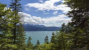 Zaman atlamalı Gölü Walchensee Bavyera, Almanya