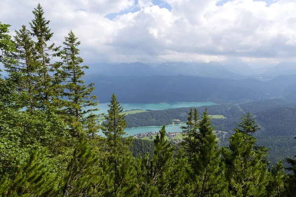 View Mountain Herzogstand Bavaria Germany Summertime — Stock Photo, Image