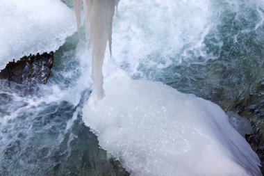 Garmisch-Partenkirchen Partnachklamm at Icicles, Bavyera, Ger