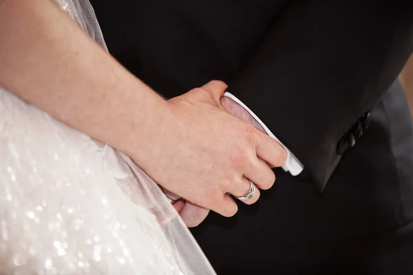 Nevěsta a ženich na svatbě — Stock fotografie