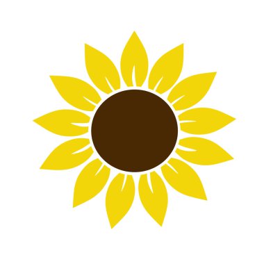 Ayçiçeği yaprakları izole - vektör