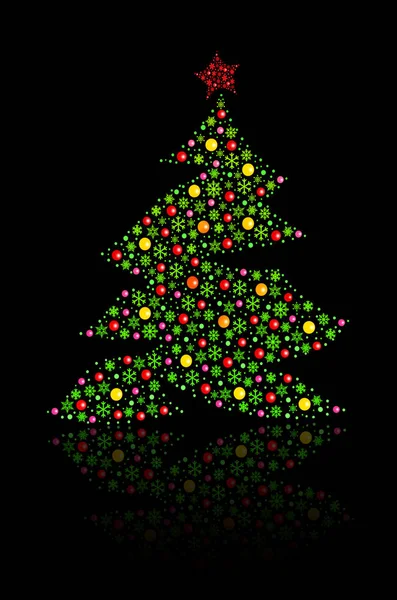 Weihnachtsbaum bemalt — Stockfoto