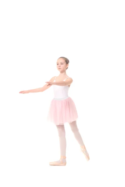 Meisje, gekleed als een ballerina — Stockfoto