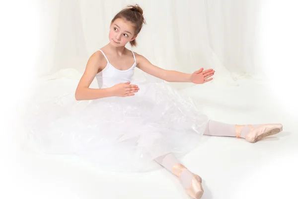 Little girl, dressed as a ballerina — Stock Photo, Image