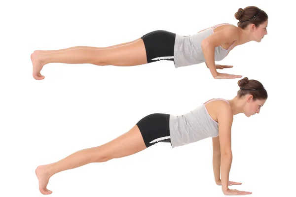 Young woman training yoga — Stock Photo, Image