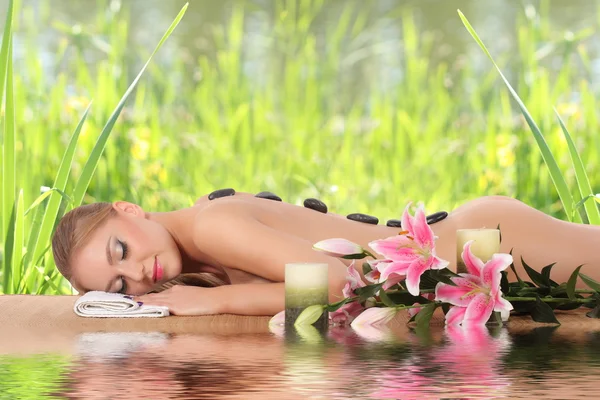 Beautiful Woman Getting Spa Stock Picture