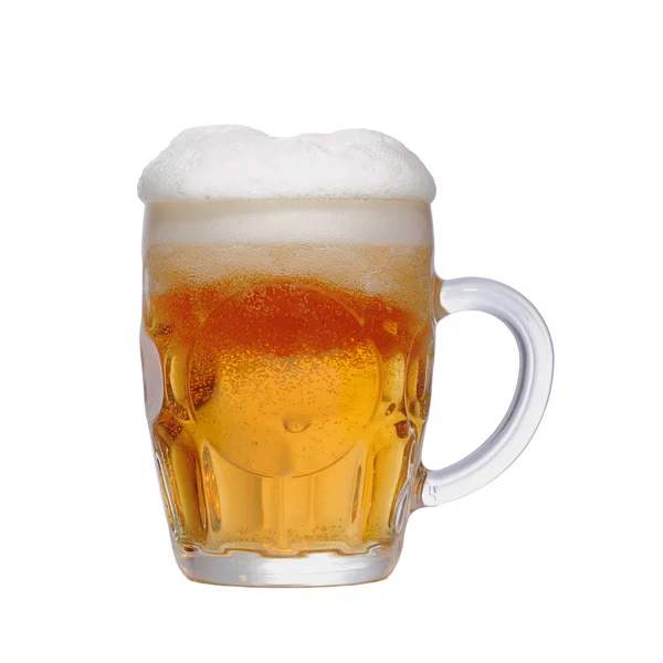 Becher frisches Bier — Stockfoto