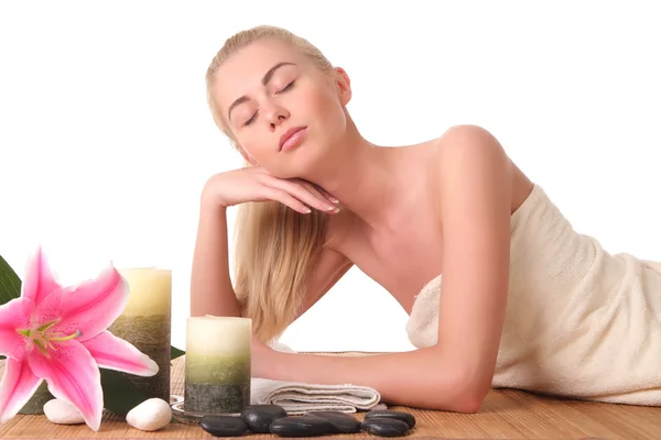 Beauty. Girl in the spa salon — Stock Photo, Image