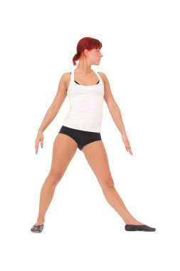 Kadın çalışma yoga egzersiz