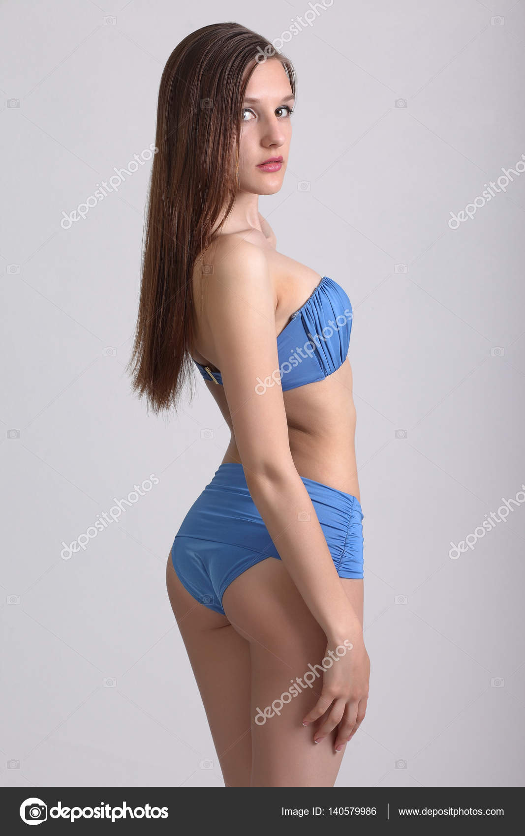 young girls wearing bikini