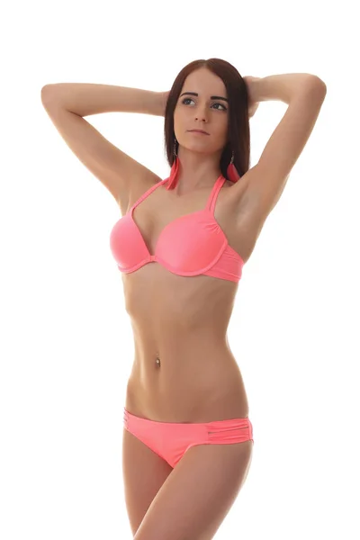 Skönhet kvinna bär bikini — Stockfoto