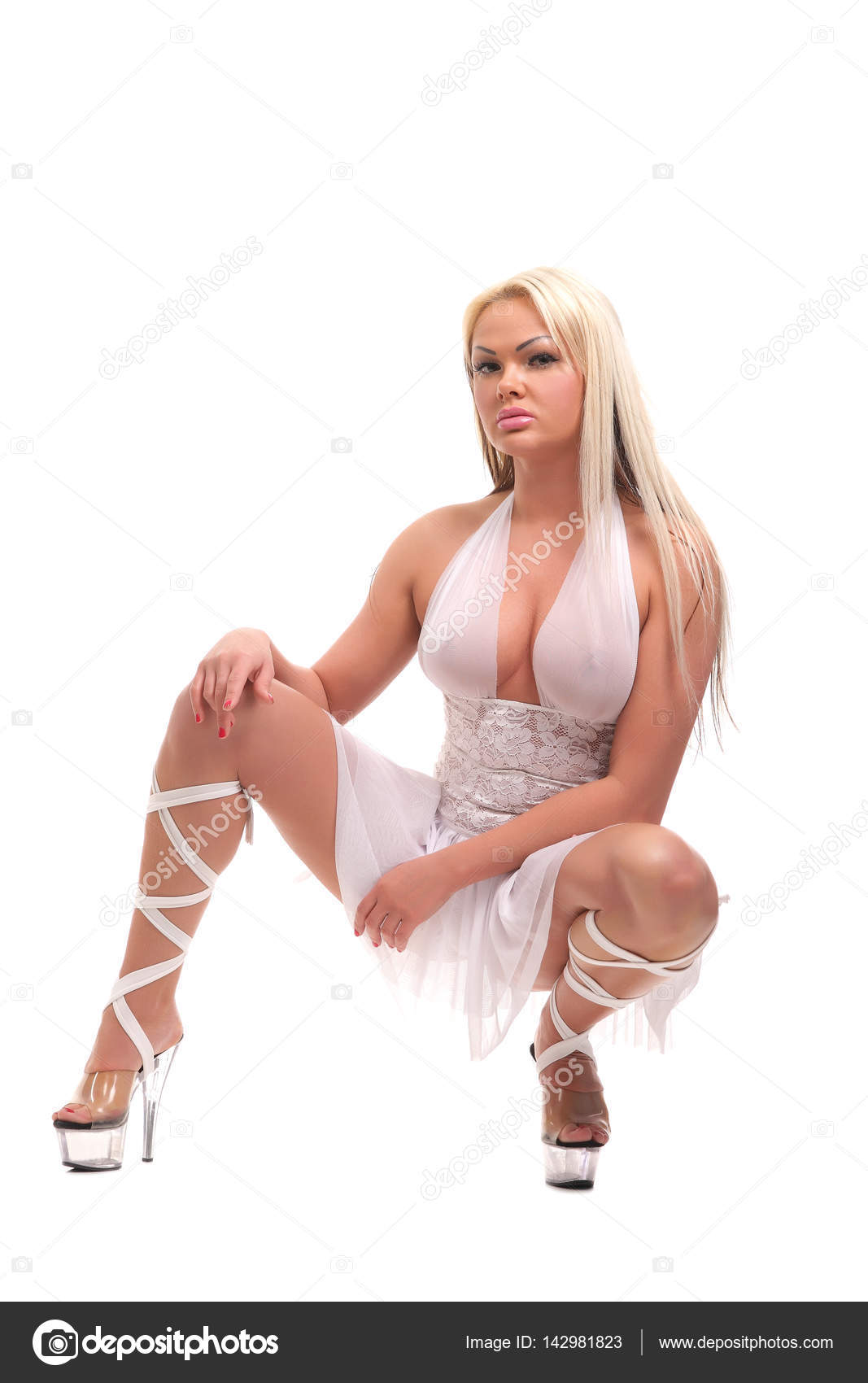White female stripper