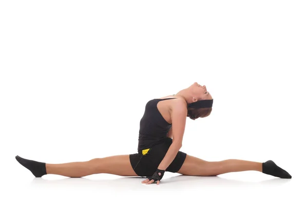 Frisk kvinna gör stretching — Stockfoto