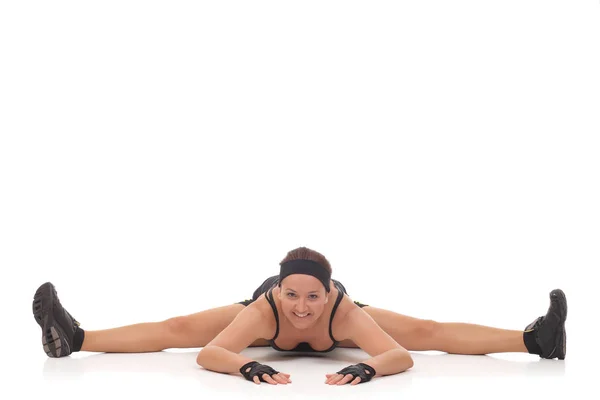 Healthy woman doing stretching — Stock Photo, Image