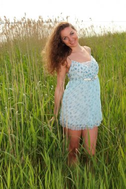 Yaz portre kız elbise