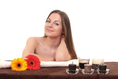 Genç ve güzel bir kızın portresi