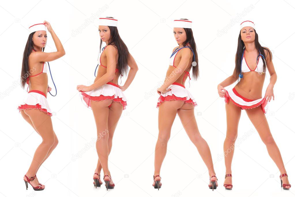 girl dressed as a nurse