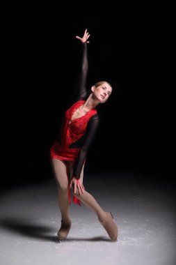 buz pateni kız dans ve buz pateni