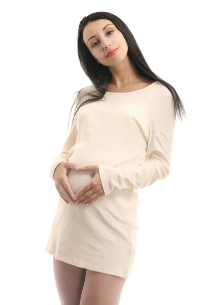 Concept de grossesse et de maternité. femme enceinte — Photo