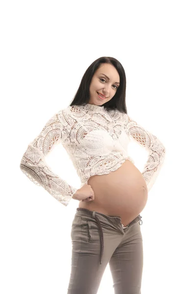 Schwangerschaft und Mutterschaftskonzept. Schwangere — Stockfoto