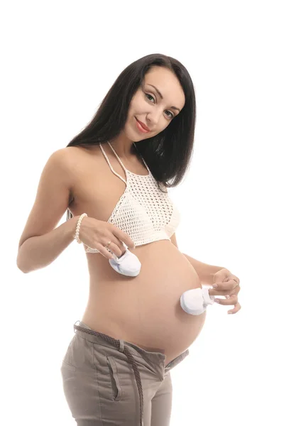 Concept de grossesse et de maternité. femme enceinte — Photo