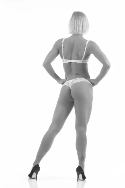 Γυναίκα με τέλειο αθλητικό σώμα — Φωτογραφία Αρχείου